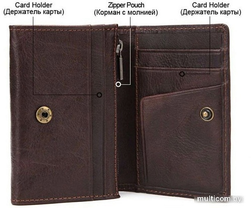 Кошелек EZcase Neocl (коричневый)