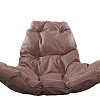 Подвесное кресло M-Group Капля Люкс 11030205 (коричневый ротанг/коричневая подушка)