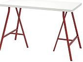 Письменный стол Ikea Линнмон/Лерберг (белый/красный) 193.308.16