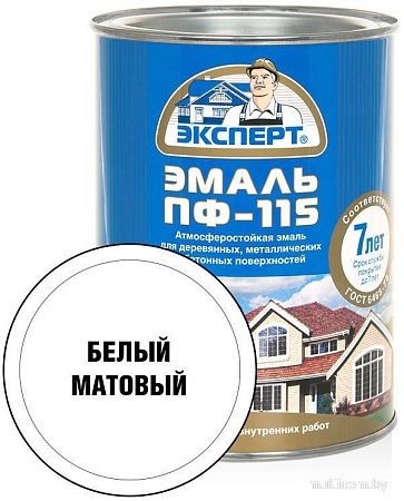 Эксперт ПФ-115М Матовый 0.8 кг (белый)