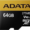 Карта памяти A-Data microSDXC UHS-II 64GB + адаптер [AUSDX64GUII3CL10-CA1]
