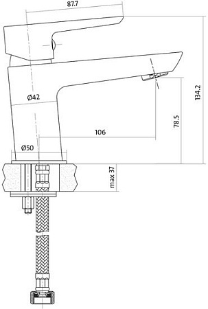 Смеситель Cersanit Mille S951-045 (хром)