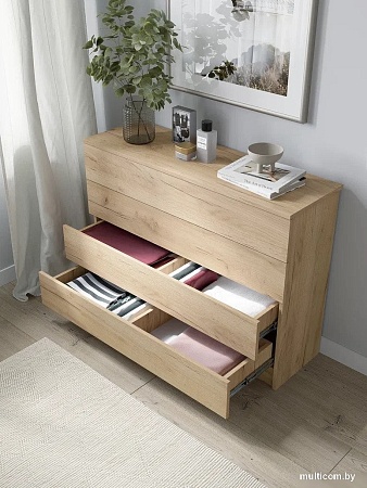 Комод Горизонт Нео 1050 4 ящика (дуб золотой крафт)