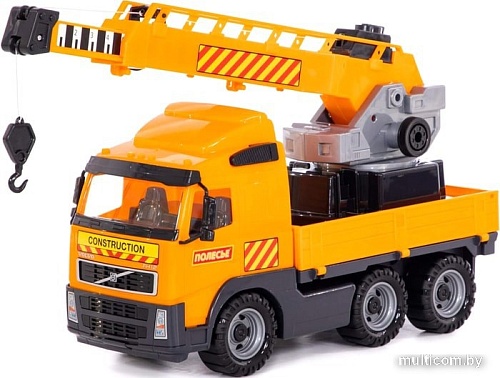 Полесье Volvo Автомобиль-кран с поворотной платформой 8824