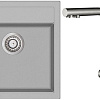 Кухонная мойка Aquasanita Tesa SQT100W + Akvaduo 2663 (серебристый 220/никель 002)