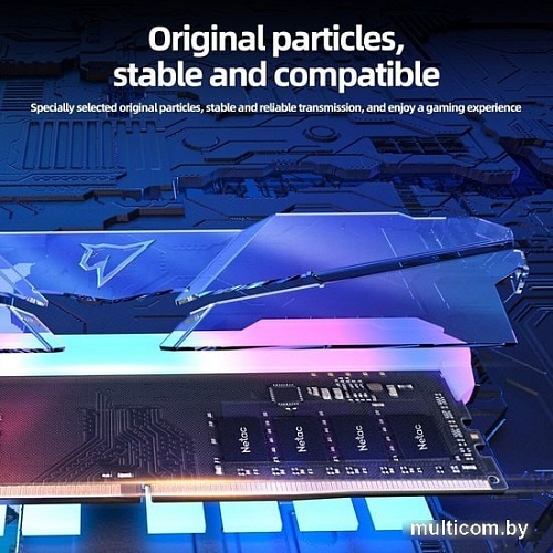 Оперативная память Netac Shadow RGB 2x16ГБ DDR4 3600 МГц NTSRD4P36DP-32E