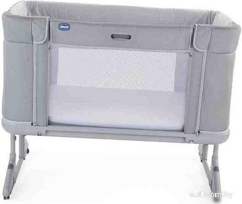 Приставная детская кроватка Chicco Next2Me Forever (ash grey cross coll)