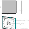 Lemark Зеркало Mio 90x80 LM90ZM (черный, с подсветкой и подогревом)