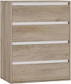Комод Интермебель Рио-1 (дуб каньон/белый)