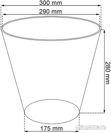 Prosperplast Tubus Beton 300 DTUB300B-422U (бетон)