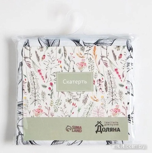 Скатерть Доляна Plant Leaves 146x180 9322527