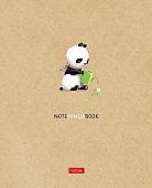Полуобщая тетрадь Hatber Panda Book 48Т5В1 (48 л, в ассортименте)