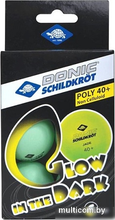 Мяч для настольного тенниса Donic Schildkrot Glow in the Dark (без звезд, 6 шт.)