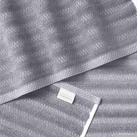 Полотенце Verossa Wave&pixels 50x90 (графит/белый)