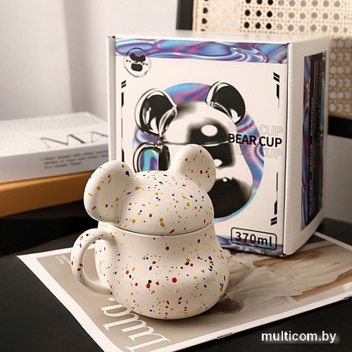 Чашка Merry Bear Home Decor Violent Bear 30002027 (с крышкой)