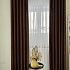 Комплект штор Модный текстиль Канвас 01L 112MTKANVASMO2-2 2.5x4.2 (2шт, коричневый/серебряный)