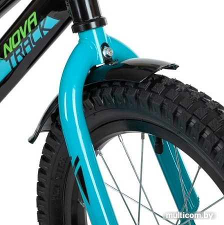 Детский велосипед Novatrack Valiant 16 2022 163VALIANT.BK22 (черный)
