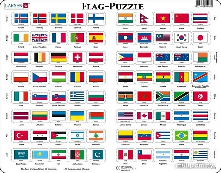Пазл Larsen Флаги L2-RU