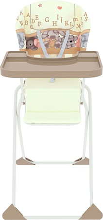Высокий стульчик Globex Компакт Мишки (бежевый)