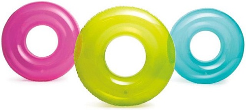 Круг для плавания Intex Transparent 59260NP (в ассортименте)