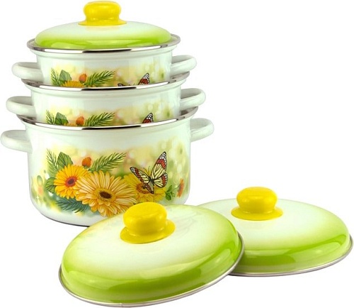 Набор кастрюль Эмаль Юлия 2-3099/6