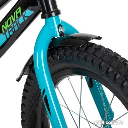 Детский велосипед Novatrack Valiant 16 2022 163VALIANT.BK22 (черный)