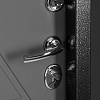 Металлическая дверь Guard Термо MG75 87х205 правая (черное серебро/серый)