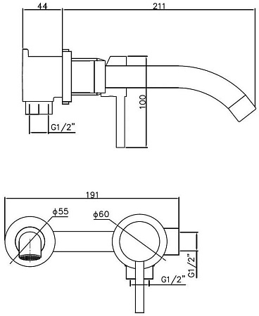 Смеситель Esko SM28 GLD