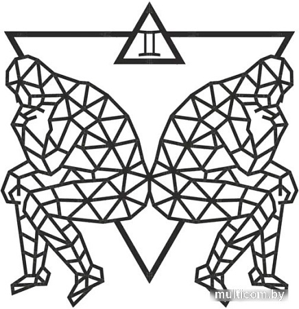 Настенная фигура Eco-Wood-Art Знак зодиака Близнецы