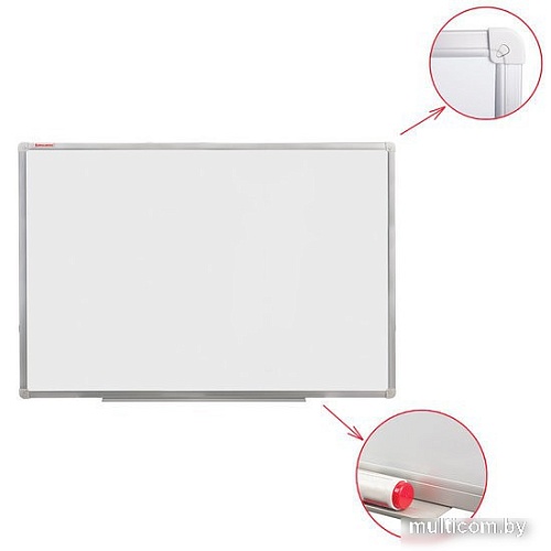 Магнитно-маркерная доска BRAUBERG Стандарт 100х180 см 235524