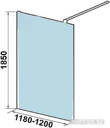 Душевая стенка WeltWasser WW400 120G-1