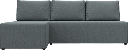 Угловой диван Лига диванов Поло левый 125835L (рогожка амур серый)