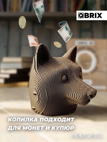 3Д-пазл QBRIX Догикоин Копилка 20011