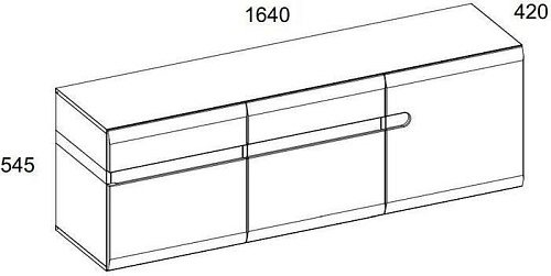 Anrex Linate 3D/TYP 67 Белый/Сонома Трюфель