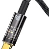 Кабель Baseus Explorer Series Auto Power-Off Fast Charging USB Type-A -USB Type-C (1 м, черный)