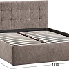 Кровать Трия Джоли Тип 1 универсальный 180x200 (микровелюр Wellmart Latte)