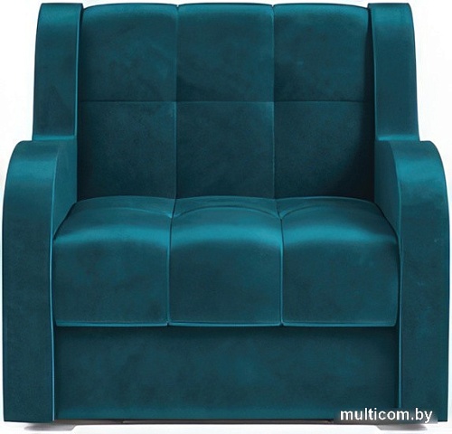 Кресло-кровать Мебель-АРС Аккордеон Барон (бархат, сине-зеленый Star Velvet 43 Black Green)