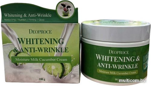 Deoproce Крем для лица Deoproce Moisture Milk Cucumber Cream 100 мл