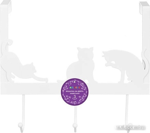 Крючок для одежды El Casa Кошки 240164 (белый)