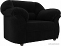 Интерьерное кресло Лига диванов Карнелла 105833 (велюр, черный)