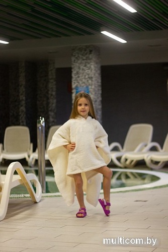 Полотенце с капюшоном Lilia Пончо детское 113x83 Плп-113 (светло-кремовый)