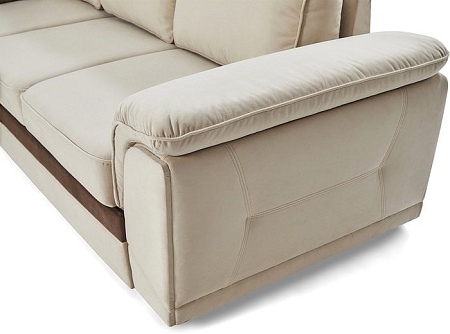 Угловой диван PirroGroup Консул угловой (левый, велюр, velvet biege)