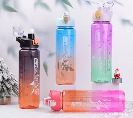 Бутылка для воды Sundays Bottle (1л, розовый)