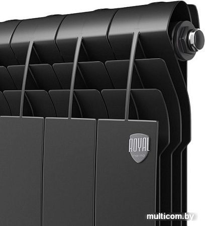 Алюминиевый радиатор Royal Thermo Biliner Alum 500 Noir Sable (8 секций)