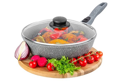 Сковорода Elan Gallery Гармония вкуса 120591 (серый мрамор)