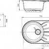 Кухонная мойка Gerhans A02 (графит)