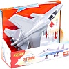 Игрушечный транспорт Полесье Самолет-истребитель Шторм 83371 (серый)