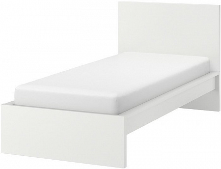 Кровать Ikea Мальм 200x90 (белый, Лурой) 592.109.92