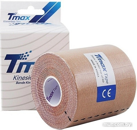 Тейп Tmax Extra Sticky 7.5 см х 5 м (телесный)