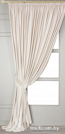 Штора Mio Tesoro Velvet 1.5x2.6 м (кремовый)